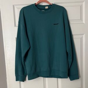 Levi's Men's Deep Teal Crewneck Sweater